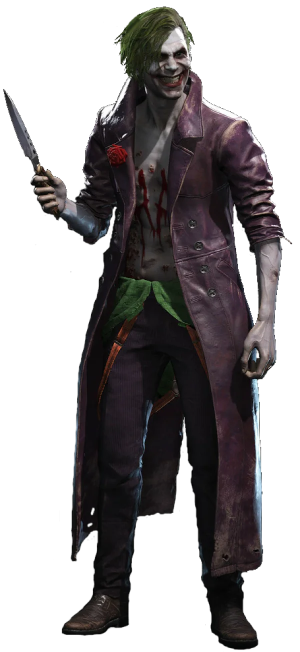 Joker with Knife Injustice 2 Transparent PNG