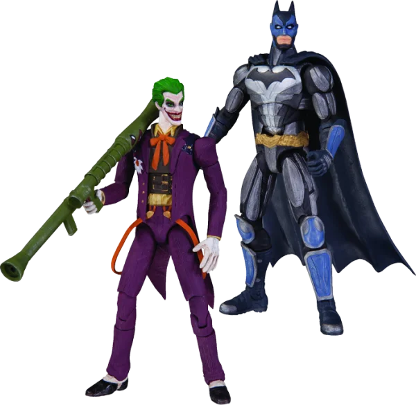 Batman and Joker Action Figures PNG Transparent