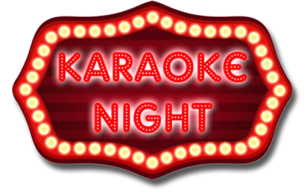 Karaoke Night Marquee Sign PNG Transparent