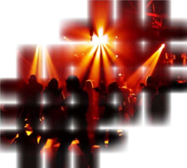 Club Party Dancers Silhouettes PNG