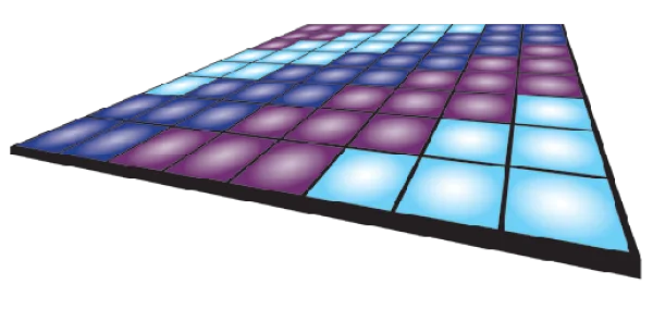 Colorful Light Up Dance Floor PNG Transparent Background