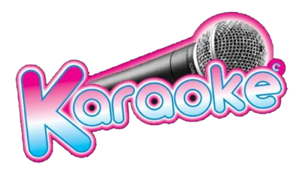 Karaoke Logo with Microphone PNG Transparent