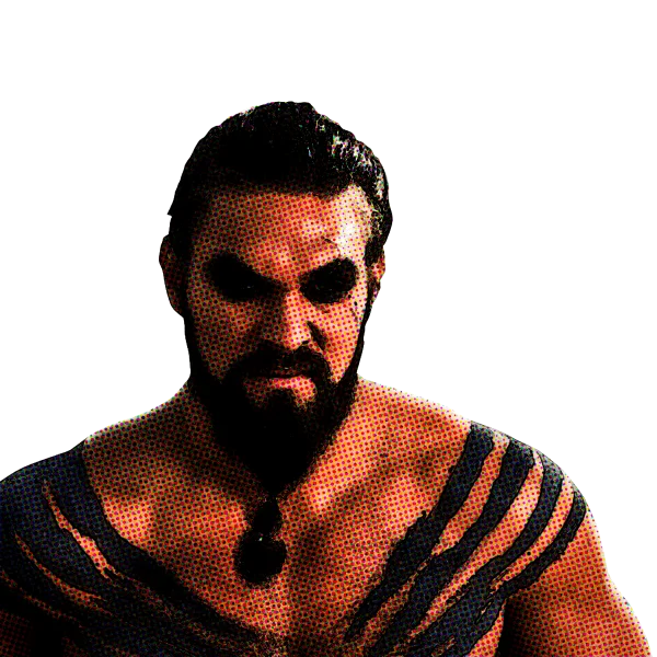 Fierce Warrior with Tribal Body Paint PNG Transparent Background