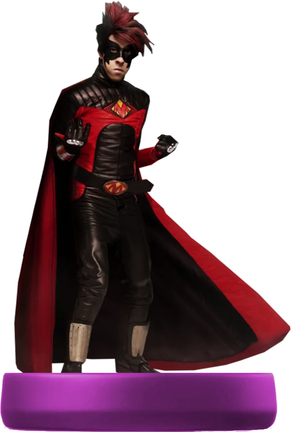 Young Superhero Character PNG Transparent Background