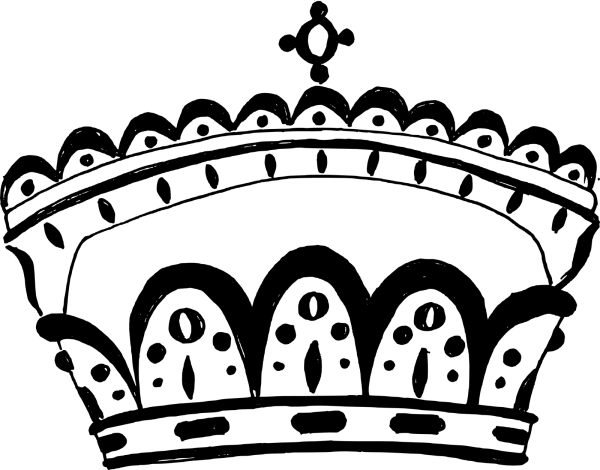 Hand-Drawn Sketch Crown PNG Transparent