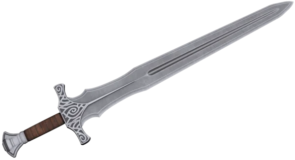 Fantasy Battle Sword PNG Transparent Background