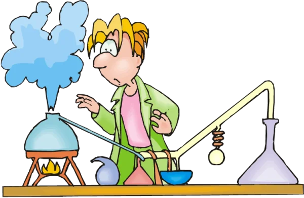 Cartoon Scientist Experiment Transparent PNG