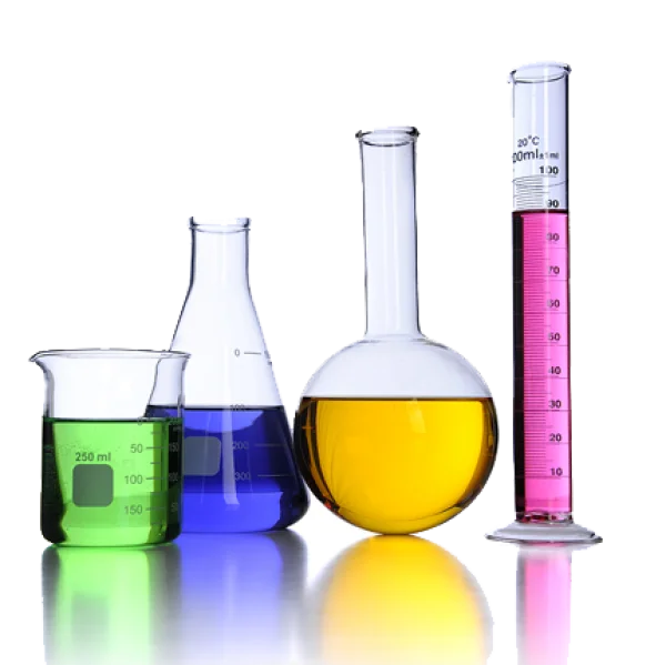 Colorful Laboratory Glassware PNG Transparent Background