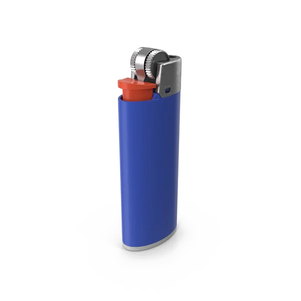 Blue Disposable Lighter PNG Transparent Background