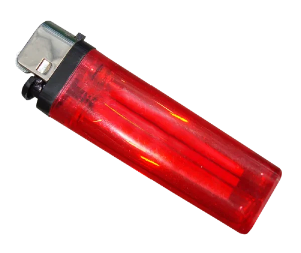 Red Disposable Lighter PNG Transparent Background