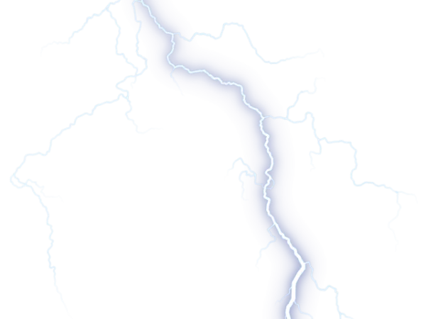 Realistic Lightning Bolt PNG Transparent Background