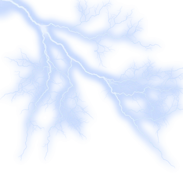 Blue Lightning Bolt PNG Transparent Background