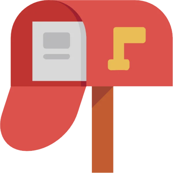 Red Mailbox Icon PNG Transparent Background