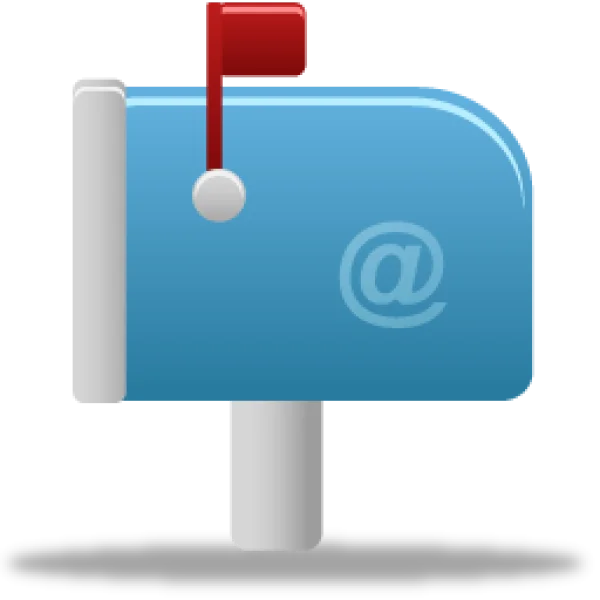 Blue Email Mailbox Icon PNG Transparent