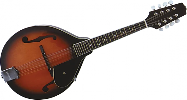 Classic Sunburst Mandolin PNG Transparent Background
