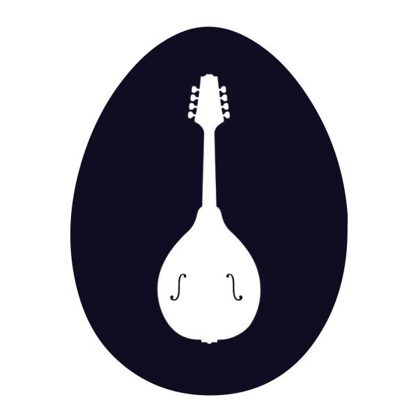 Mandolin Silhouette PNG Transparent Background