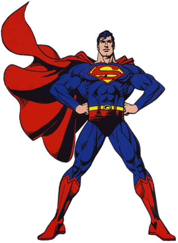 Classic Superman Comic Art PNG