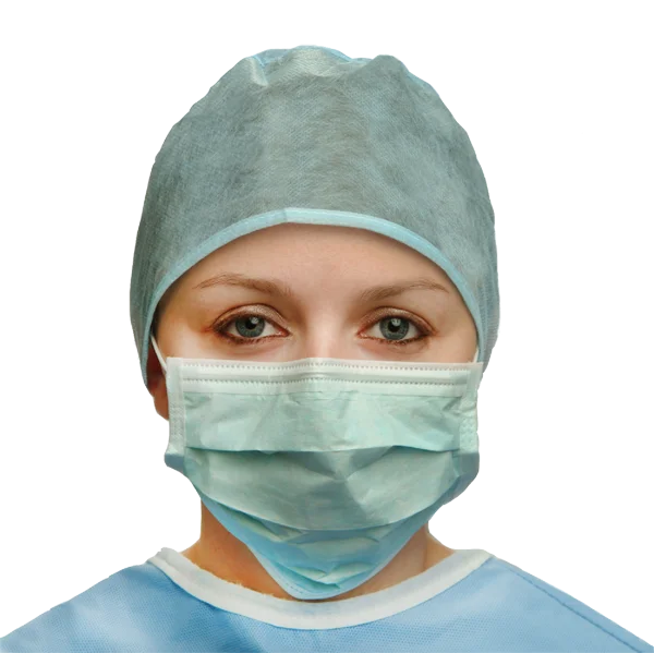Female Surgeon Mask and Cap PNG