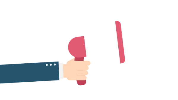 Hand Holding Megaphone Transparent PNG