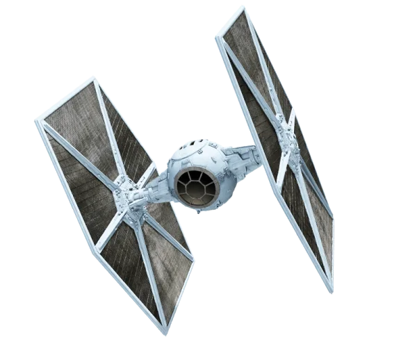 TIE Fighter Spaceship PNG Transparent Background