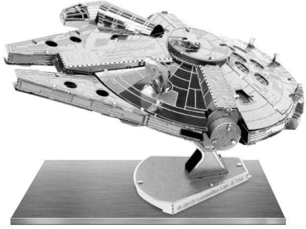 Metal Millennium Falcon Model PNG Transparent
