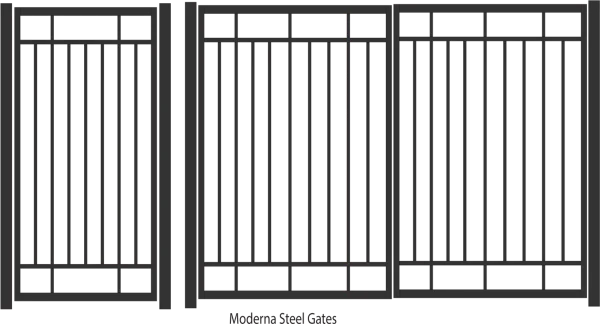 Moderna Steel Gates PNG Transparent Background