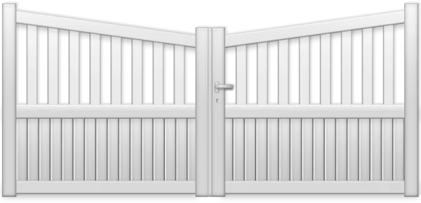 White Garden Gate PNG Transparent Background