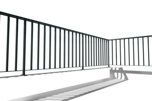 Metal Crowd Control Barrier PNG Transparent Background