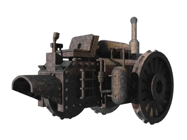 Rusty Steampunk Industrial Machine PNG