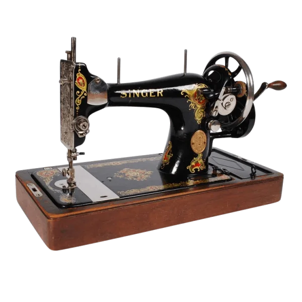 Vintage Singer Sewing Machine PNG Transparent Background
