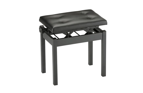 Adjustable Black Piano Bench PNG Transparent Background