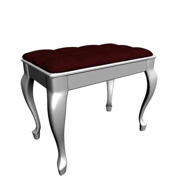 Elegant Tufted Bench PNG Transparent Background