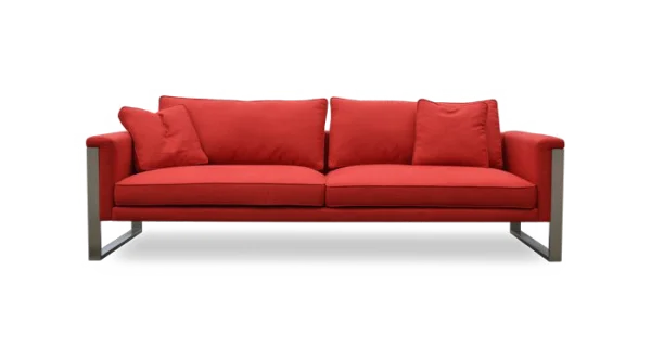 Modern Red Sofa PNG Transparent Background