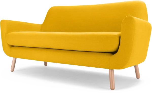 Modern Yellow Sofa PNG Transparent Background