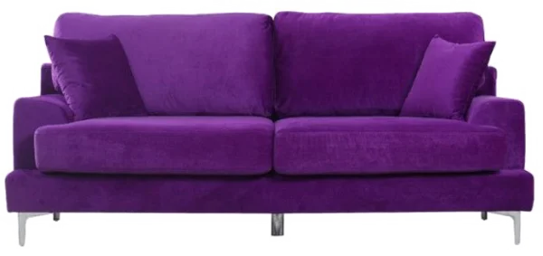 Vibrant Purple Sofa PNG Transparent Background