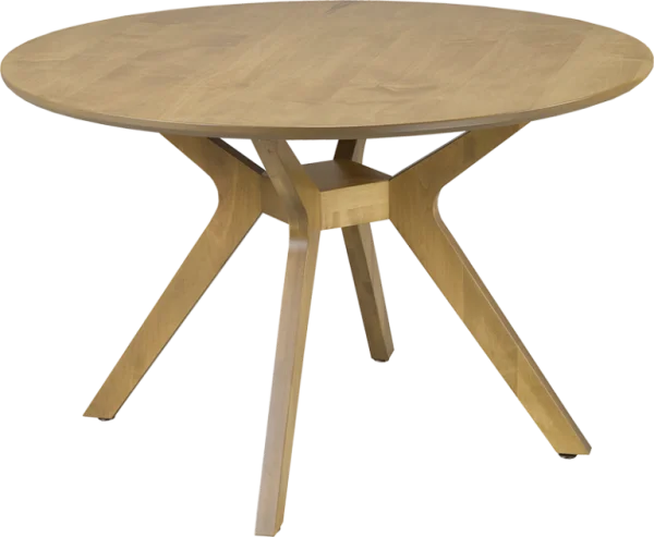 Modern Round Wooden Table PNG Transparent Background