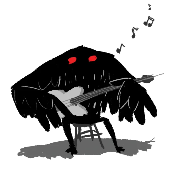 Dark Monster Playing Electric Guitar PNG