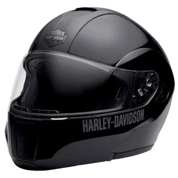 Black Harley-Davidson Motorcycle Helmet PNG Transparent