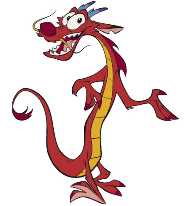 Mushu Dragon from Mulan PNG Transparent Background