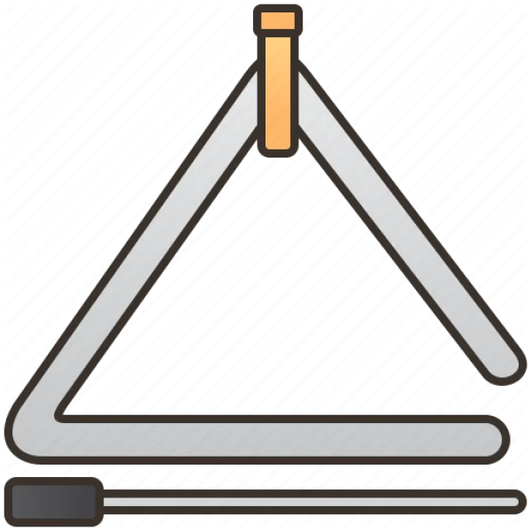 Musical Triangle Instrument Icon PNG Transparent