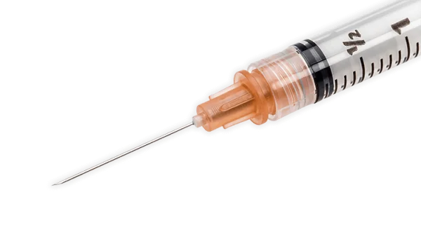Medical Syringe with Needle PNG Transparent Background