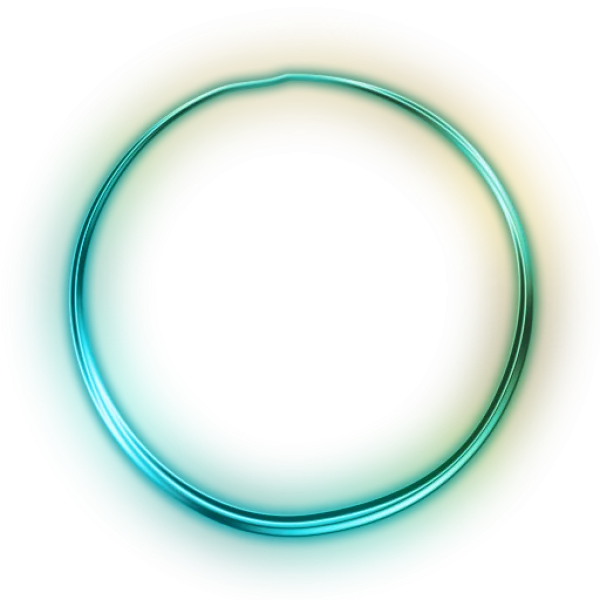 Vibrant Gradient Metallic Ring PNG Transparent Background