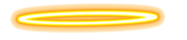 Golden Orange Glowing Ring PNG Transparent Background