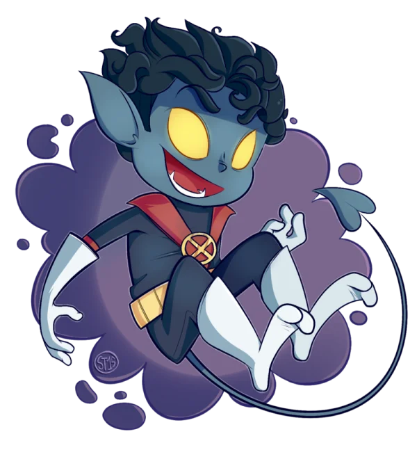 Chibi Nightcrawler PNG Transparent Background