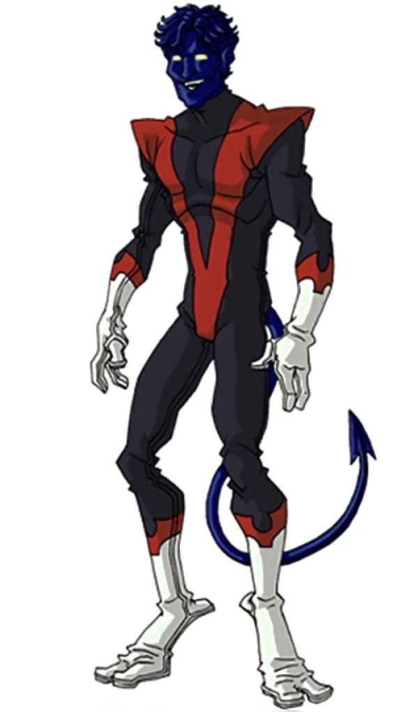 Nightcrawler X-Men Character PNG Transparent Background