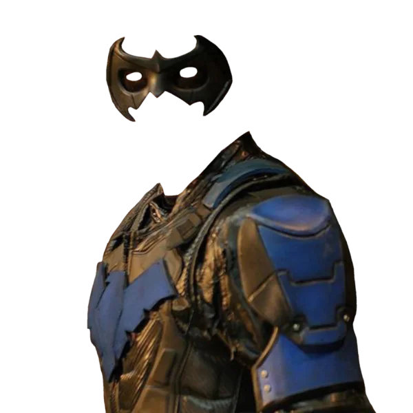 Nightwing Costume and Mask PNG Transparent Background