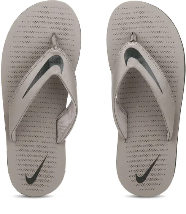 Grey Nike Flip Flops PNG Transparent Background