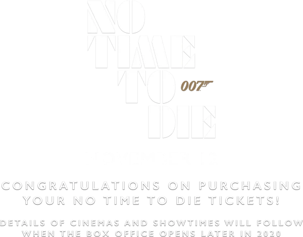 No Time To Die 007 Logo Transparent Background
