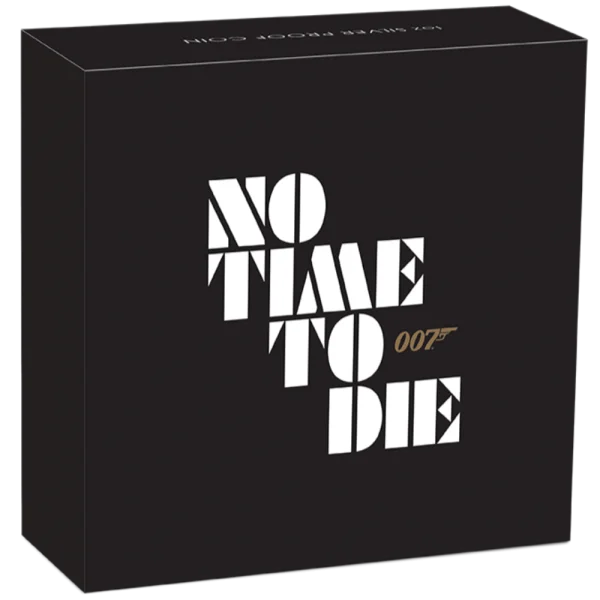 No Time To Die 007 Silver Coin Box PNG