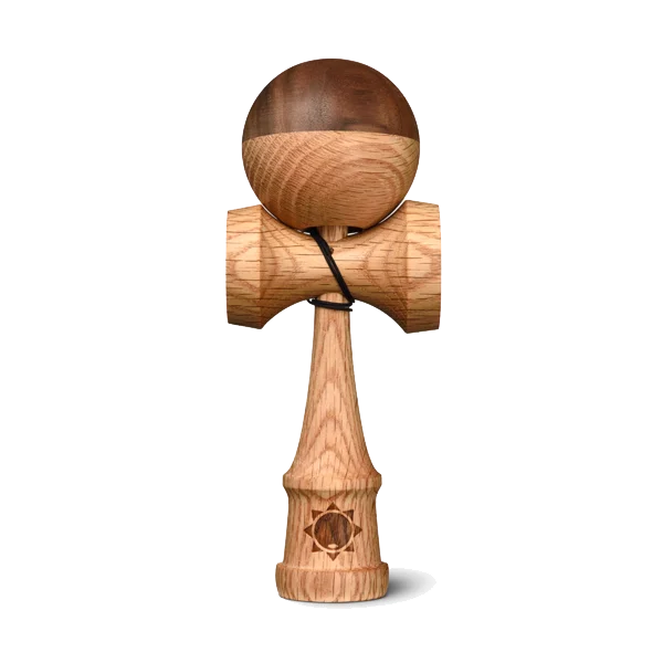Two-Tone Wooden Kendama PNG Transparent Background